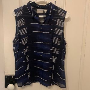 Shear Liz Claiborne Button Up Blouse